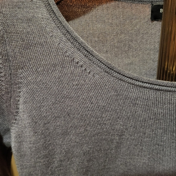 Brunella Gori Made In Italy 100% Merino Gray Wool Round Neck Sweater Sz Large - Picture 3 of 5